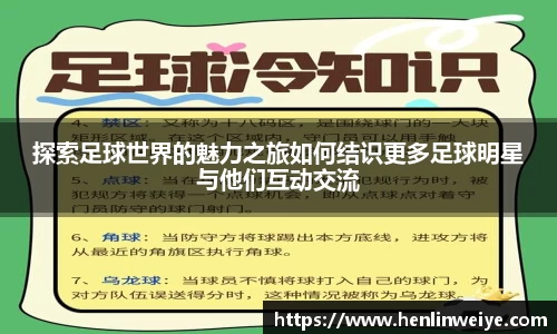 探索足球世界的魅力之旅如何结识更多足球明星与他们互动交流